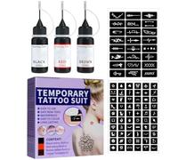 Temporary Ink and Stencils Stencils Semi Permanent Waterproof