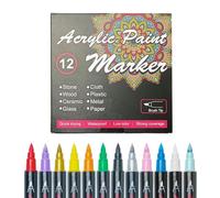 Temporary Markers - 12-Count Removable Art Scribes Pen | Temporary Body Marker, Makeup Painting Supplies, For Adults Teens Teenagers Women