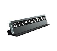 Temporary Parking License Plate | License Plate for Temporary Parking | Number Card Plate - Leather Vehicle Park Mobile Number for , SUVs, Trucks, RVs, Vehicles