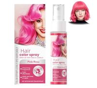 Temporary Pink Hair Colour Spray - Pink Hair Dye - Washable Hair Colour Instant Styling for Adults - Coloured Hair Spray for Party,Halloween, Birthdays,Cosplay,Christmas