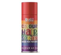 Temporary Rainbow Hair Spray 200ml - Washable Coloured Hair Spray for Party Halloween Cosplay & Festivals - Easy to Apply & Remove Fun Vibrant Shades for All Hair Types (Red)