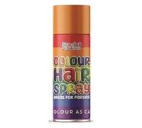 Temporary Rainbow Hair Spray 200ml - Washable Coloured Hair Spray for Party Halloween Cosplay & Festivals - Easy to Apply & Remove Fun Vibrant Shades for All Hair Types (Orange)