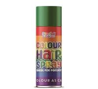 Temporary Rainbow Hair Spray 200ml - Washable Coloured Hair Spray for Party Halloween Cosplay & Festivals - Easy to Apply & Remove Fun Vibrant Shades for All Hair Types (Green)