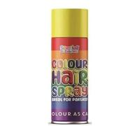 Temporary Rainbow Hair Spray 200ml - Washable Coloured Hair Spray for Party Halloween Cosplay & Festivals - Easy to Apply & Remove Fun Vibrant Shades for All Hair Types (Yellow)