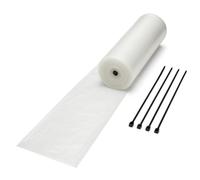 Temporary Rainwater Downpipe 10/20 Metre Kit for Gutter Outlets Storm Drainage(20M)
