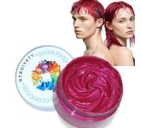 Temporary Red Hair Colour Wax Natural Washable Instant Hair Color Pomades Mud for Kids Adult Cosplay Halloween Party