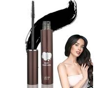 Temporary Root Touch Up,Hair Mascara for Grey Hair,Black Hair Mascara for Grey Hair Cover Up,Root Touch Up Stick with Brush,Suitable for Both Men &Women,Quick Dry Gray Root Cover Up Smudge(Black)