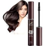Temporary Root Touch Up Quick Dry Gray Root Cover Up Smudge-Proof Brown Hair Mascara Stick Hair Concealer For Women Men Mustache And Beards (02 Brown)
