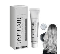 Temporary Silver Gray Hair Color Wax Instant Natural Hair Dye Grey Styling Coloring Mud for Women Youth Men Shampoo,Halloween, DIY Fashion Gray,for All Hair Types