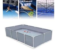 Temporary Swimming Pool with Drain Valve, Fish Holding Tank, Canvas Pet Pond for Aquatic Farming, Easy Assembly, Ideal for Fish and Turtle Holding