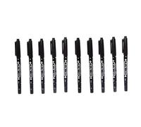 Temporary Tattoo Markers, 10Packs Professional Temporary Tattoo Pens for Body Art - Skin Safe, Waterproof, for Practice, Permanent Makeup Positioning, Beauty Tool Kit in Black