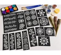 Temporary Tattoo Stencil Mehndi Henna Body Art Template DIY Paint Design Motif