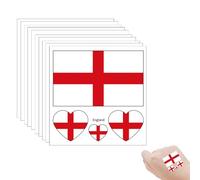 Temporary Tattoo Sticker -Waterproof Nation Flag Face & Body Tattoo Sticker - Perfect for Marathon International Competitions Game Party Favors (10pcs-England)