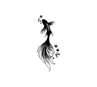 Temporary Tattoo Stickers Waterproof Long-lasting Semi-permanent Fish Arm Leg Abdomen Men And Women Fake Tattoos