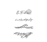 Temporary Tattoo Stickers Whale ， Man And Woman, Realistic Semi-permanent Arm Fake Tattoos(003)