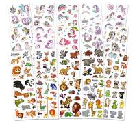 Temporary Tattoos for Kids, 20 Sheets Kids Temporary Tattoos - Waterproof & Long Lasting, Party Bag Fillers, Geburtstag Party Geschenk Kleine, Hautfreundliche Temporäre (Unicorn & Animal)
