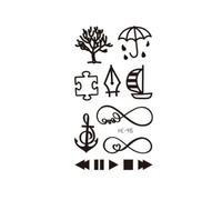 Temporary Tattoos For Women Adults Realistic Bird Cross Sword Heart Fake Diamond Tattoo Sticker Body Hand Tattoos(06)