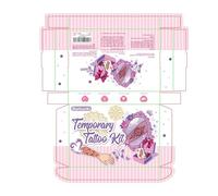 Temporary Tattoos Kit, 100 PCS Temporary Tattoos Stencils Kit - 3 Pcs Tattoo Cones 2 Color (2 Brown+Cherry Red) with Gloves, DIY Body Art Skin Painting Designs for Teens & Adults