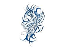 Temporary Tattoos Man Half Arm Chest Waterproof Fake Tattoo Herbal Juice Tattoo Sticker(03)