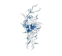 Temporary Tattoos Man Half Arm Chest Waterproof Fake Tattoo Herbal Juice Tattoo Sticker(13)