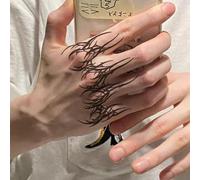 Temporary Tattoos Stickers Fake Tattoos 2Pcs European And American Style Hand Back Thorn Thorn Arm Ring Herbal Men And Women Waterproof Semi-Permanent Lasting 2 Weeks