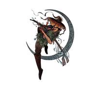 temporary tattoos， temporary tattoos,1 Sheet Chinese Mythology Temporary Tattoo Sticker King Yu Tamed the Flood Flower Arm Fake