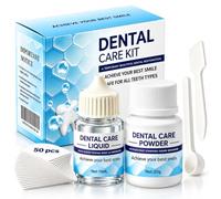 Temporary Tooth Filler Repair Kit with Tools, for Lost Fillings &Loose Caps | Home Dental Care Solution with Tools, Inlays & Braces, Simple & Durable Dental Care Solution