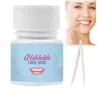 Temporary Tooth Filling Kit,Moldable False Teeth Replacement for Missing Chipped Broken Teeth, Easy DIY Broken Tooth Beads Repair Kit,Teeth Gap Filler for Natural Appearance 15ml with a Tweezer