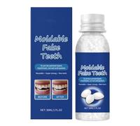 Temporary Tooth Filling Kit with Moldable False Teeth - Tooth Filling Repair Kit - Moldable False Teeth Replacement for Mending Gaps and Chipped Tooth - Dental Repair Beads for Missing & Broken Teeth