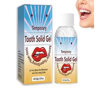 Temporary Tooth Filling, Moldable Temporary Tooth Repair for False Teeth, Dental Repair Beads for Chipped & Broken Tooth, Quick Fix Tooth Solid Gel for False Teeth