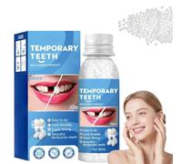 Temporary Tooth Filling Repair Kit,Denture False Teeth Repair Beads for Missing or Broken Tooth,Moldable False Teeth Replacement,Broken Tooth Repair Kit,Teeth Gap Filler,Friendly to User,Multiple Use