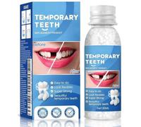 Temporary Tooth Filling Repair Kit - Emergency Dental Repair for Missing, Broken, Cracked Teeth | Moldable Filling Beads for Denture & Fake Teeth | Quick Temporary Fix Solution