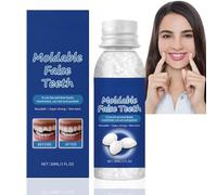 Temporary Tooth Filling Repair Kit,Moldable False Teeth & Dental Repair Beads for Broken,Chipped,Missing Teeth,Fake Tooth Replacement & Teeth Gap Filler Solution,Chipped Tooth Repair Kit,Fake Tooth