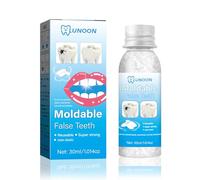 Temporary Tooth Filling Repair Kit - Moldable False Teeth & Denture Repair Beads for Missing Broken Tooth Replacement - Solid Dental Filler Gel for Halloween Vampire Fake Teeth, 30g