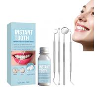 Temporary Tooth Filling Repair Kit, Moldable False Teeth & Fake Tooth Replacement for Broken & Chipped Teeth or Gap Filler, All-in-One Dental Repair Kit for Missing Tooth, Temp Filling Solution