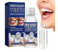 Temporary Tooth Filling Repair Kit,Moldable False Teeth Replacement,Replace Missing or Broken Teeth with Dental Repair Beads,Fix Broken or Missing Teeth,Temporary Filling Kit,Broken Tooth Repair Kit