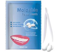 Temporary Tooth Filling Repair Kit - Moldable Tooth Repair Beads for Quick Fixes, Filling Missing or Broken Teeth - Easy-to-Use Fake Teeth Solution for Emergency Denture Repairs