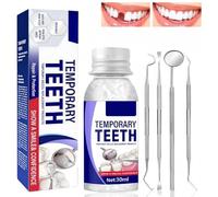 Temporary Tooth Filling Repair Kit with Repair Tool,Filling Kit for Teeth,Moldable False Teeth,Missing Tooth Replacement K-It,Easily Shaped,Quick Fix for Restoring Missing Broken,Or Chipped Te-ETH
