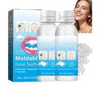 Temporary Tooth Filling, Tooth Filling Repair Kit with Moldable False Teeth,Replace Missing or Broken Teeth with Dental Repair Beads,Thermal Forming & DIY Dental Repairs Granules