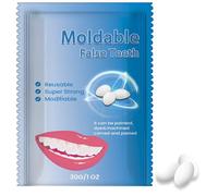 Temporary Tooth Repair Kits, Easy & Qucik Moldable False Teeth, Replacement Repair Beads, Treval Size Temporary Tooth Filling Kit, Thermal Forming DIY Teeth Repairs Granules, 30g