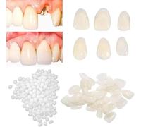 Temporary Tooth Repair kits for Filling The Missing Broken Tooth and Gaps-Moldable Fake Teeth and Thermal Beads Replacement Kits