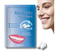 Temporary Tooth Repair Kits,Treval Size Temporary Tooth Filling Kit,False Teeth Replacement Repair Beads,Easy & Qucik Moldable False Teeth,Thermal Forming DIY Tooth Repair Granules,Dental Bridge 30g