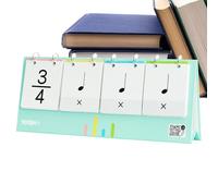 Tempos Recognition Deck - Percussion Game Flashs Pack, Instructional Visual Cards, Interactive Notation Sheet | Early Age Music Training Accessory, Rhythmic Sound Identification Tool, Study-Based