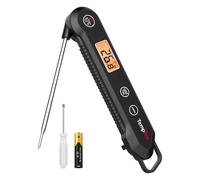 TempPro TP03H Meat Thermometers with IPX6 Waterproof, Cooking Thermometer | Foldable Temperature Probe with Calibration&Lock Function, Instant Read for Air Fryers, Kitchen, BBQ (Previously ThermoPro)