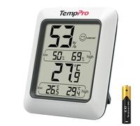 TempPro TP50 Digital Thermo-Hygrometer, Room Thermometer, Humidity Meter | Max&Min Recording, 10s Refresh, Climate Indicator for Room, Office and Climate Control Monitor(Previously ThermoPro)