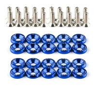 Tempsnow Bumper Fender Washers Engine Bay Dress Up Bolts Fasteners M6 JDM Fender Washer Kit 20 Pcs-Blue