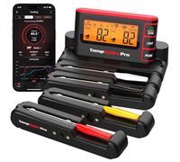 TempSpike Wireless Digital Meat Thermometer with APP, Wifi and Bluetooth, Barbecue Thermometer with High Accuracy, Waterproof and Heat Resistant Probes, Rechargeable Base