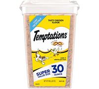 Temptations Classic Crunchy and Soft Cat Treats Tasty Chicken Flavor, 30 oz. Tub
