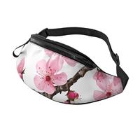 (Tempting Cherry Blossoms) Fanny Pack Waist Bag Adjustable Shoulder Strap Bum Bag for Men Women Travel Hiking Running
