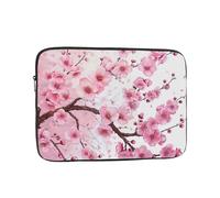 Tempting Cherry Blossoms Print Laptop Sleeve, Compact Portable Protection for 13 inch Devices, Pad Tablet, Work, Travel & Office Use